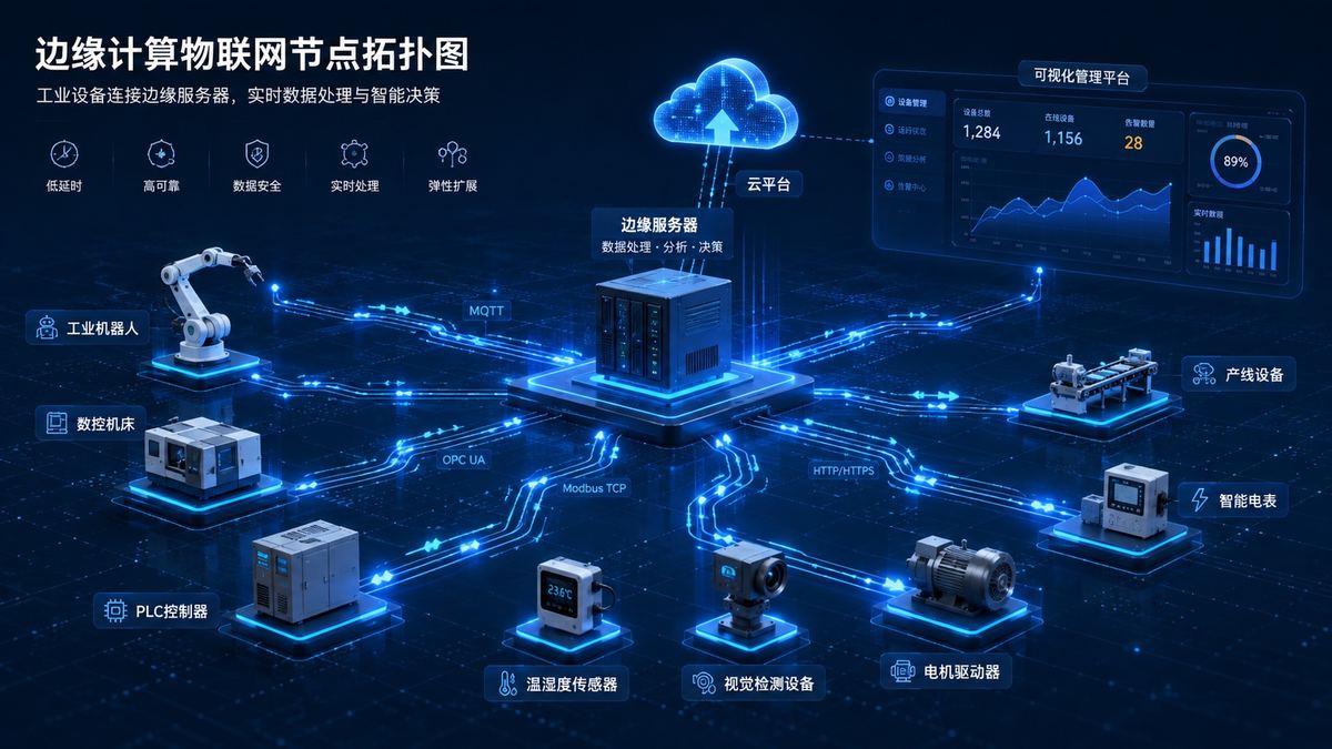 感知层 · 多模态传感与边缘预处理示意